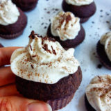 Kakaové cupcakes s ricottovým krémom