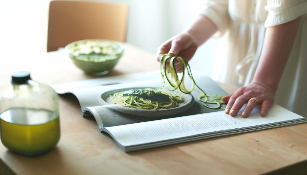 Raw Špagety Recept: Cuketové Nudle S Pesto