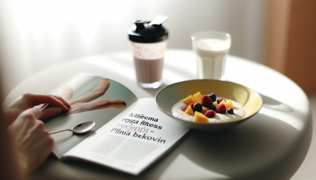 Mliecna Ryza Fitness Recept – Sladká Snídaně Plná Bílkovin