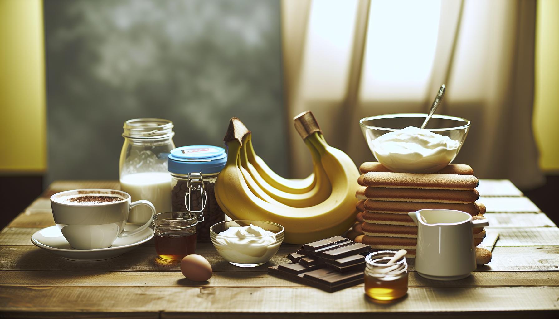 Hlavní Ingredience pro Zdravější Tiramisu