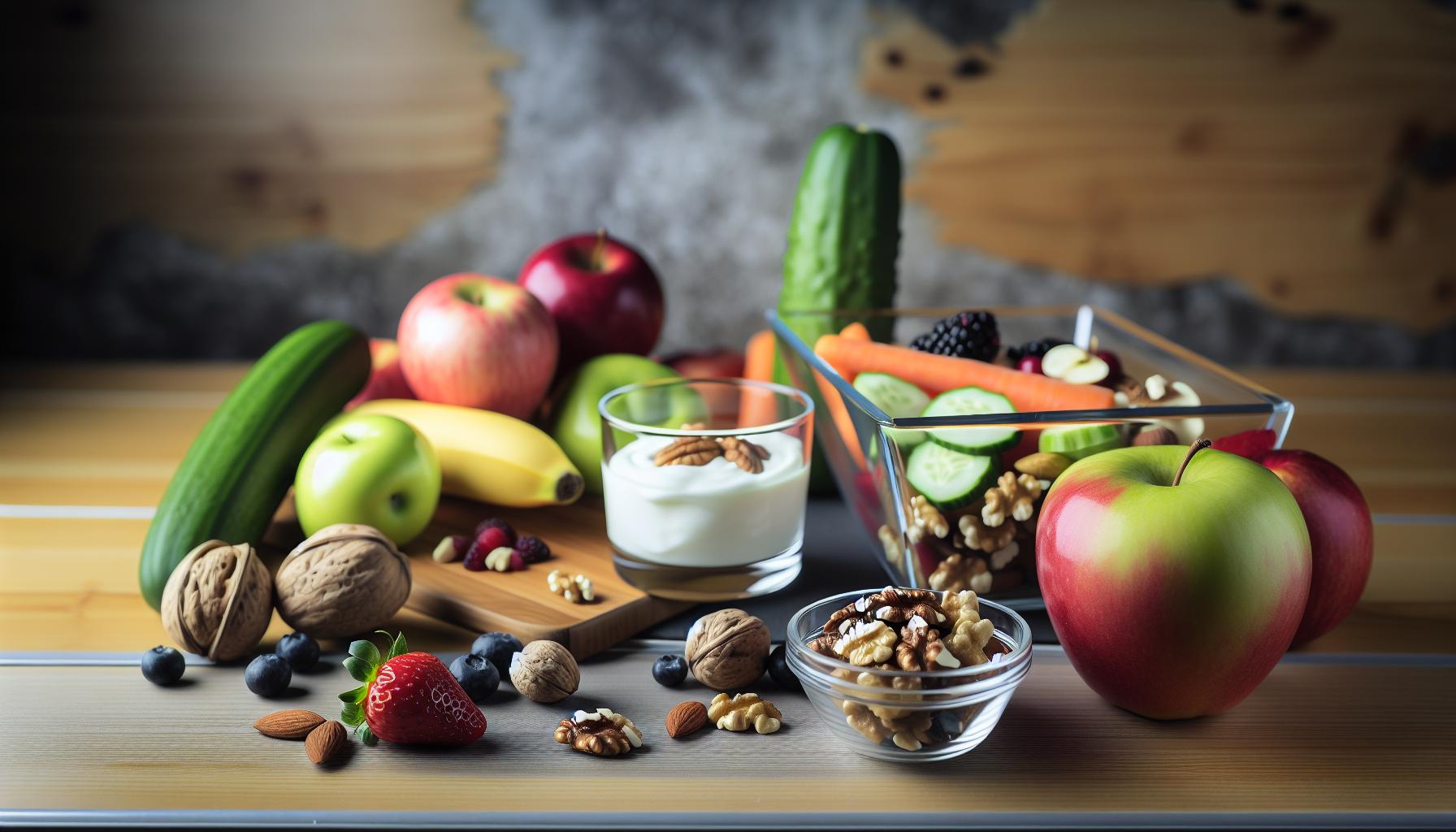- Hlavní ingredience pro zdravou svačinu