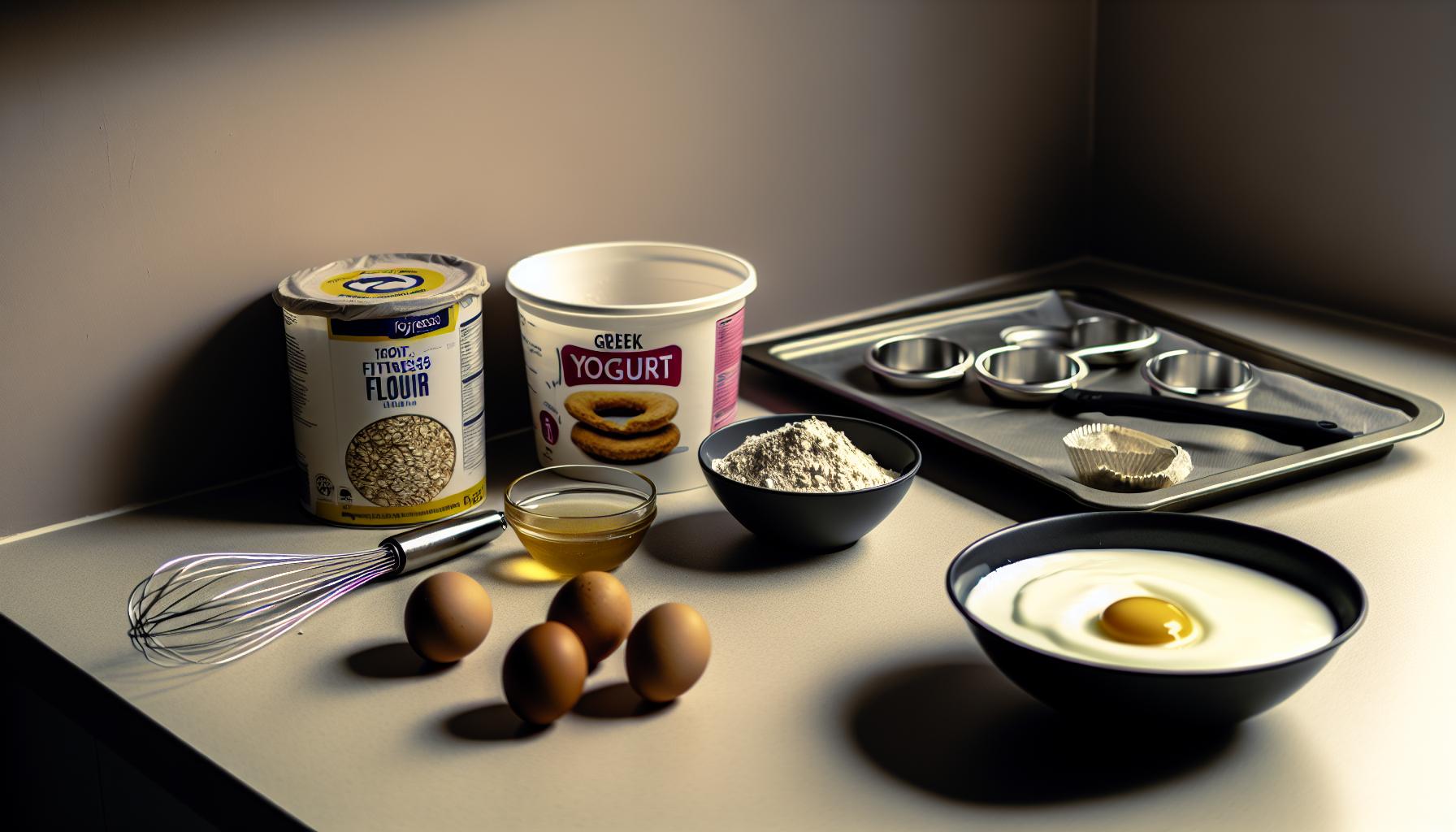 Jednoduché ingredience pro fitness donut