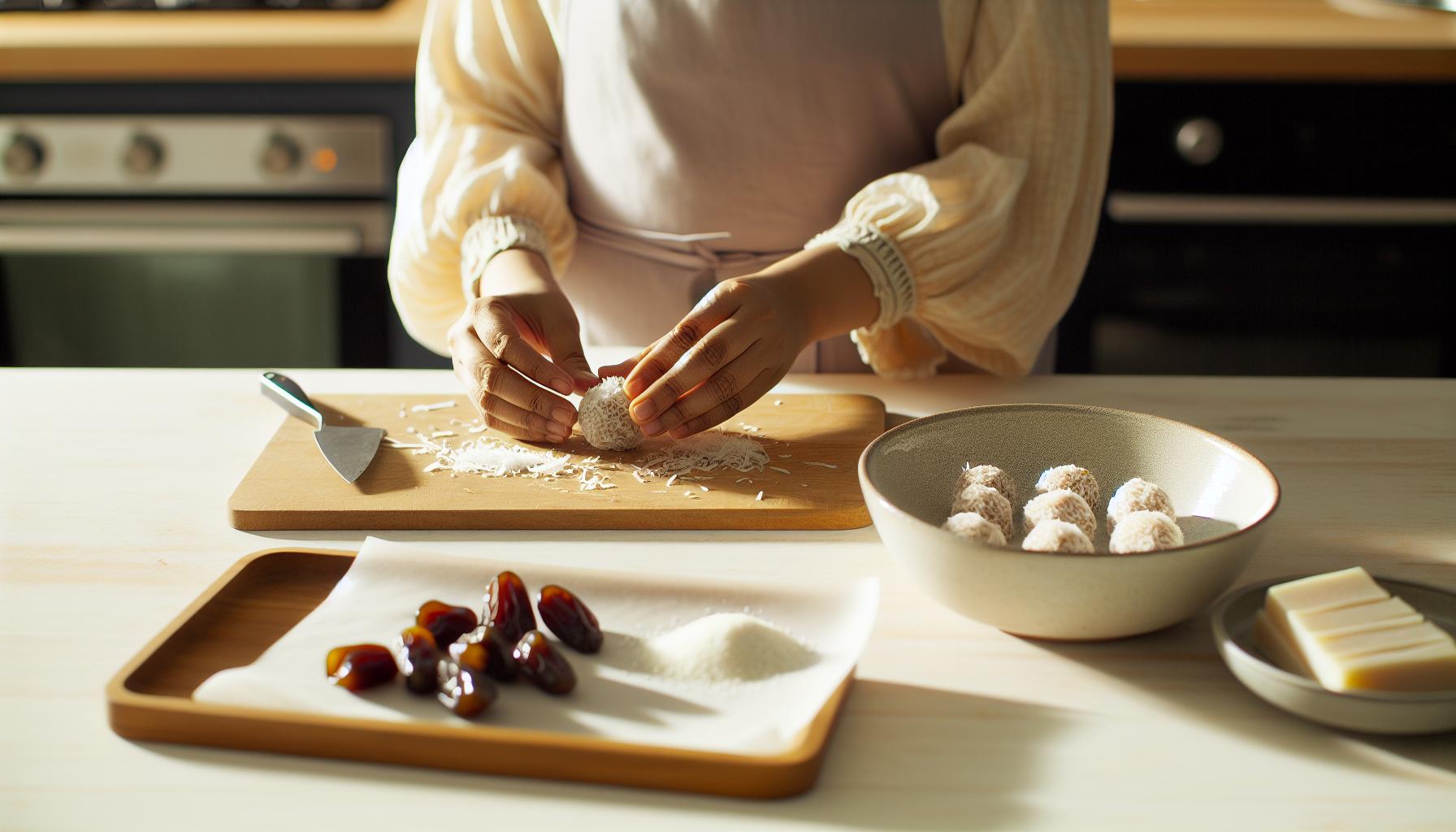 Recept na kokosové kuličky bez cukru krok za krokem