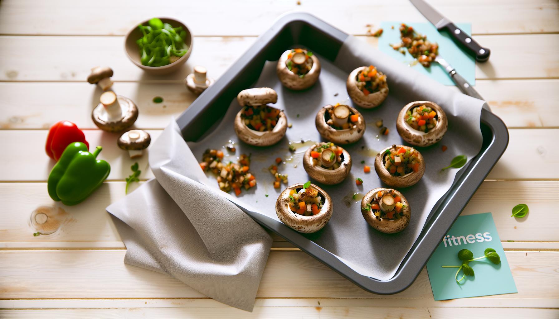 Zampiony Fitness Recept: Plněné Houby Na Plech