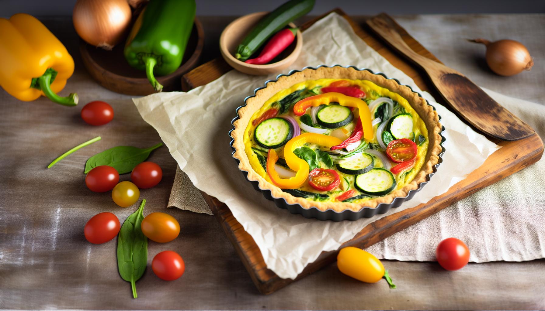 Zdravý quiche recept: Slaný koláč s hromadou zeleniny