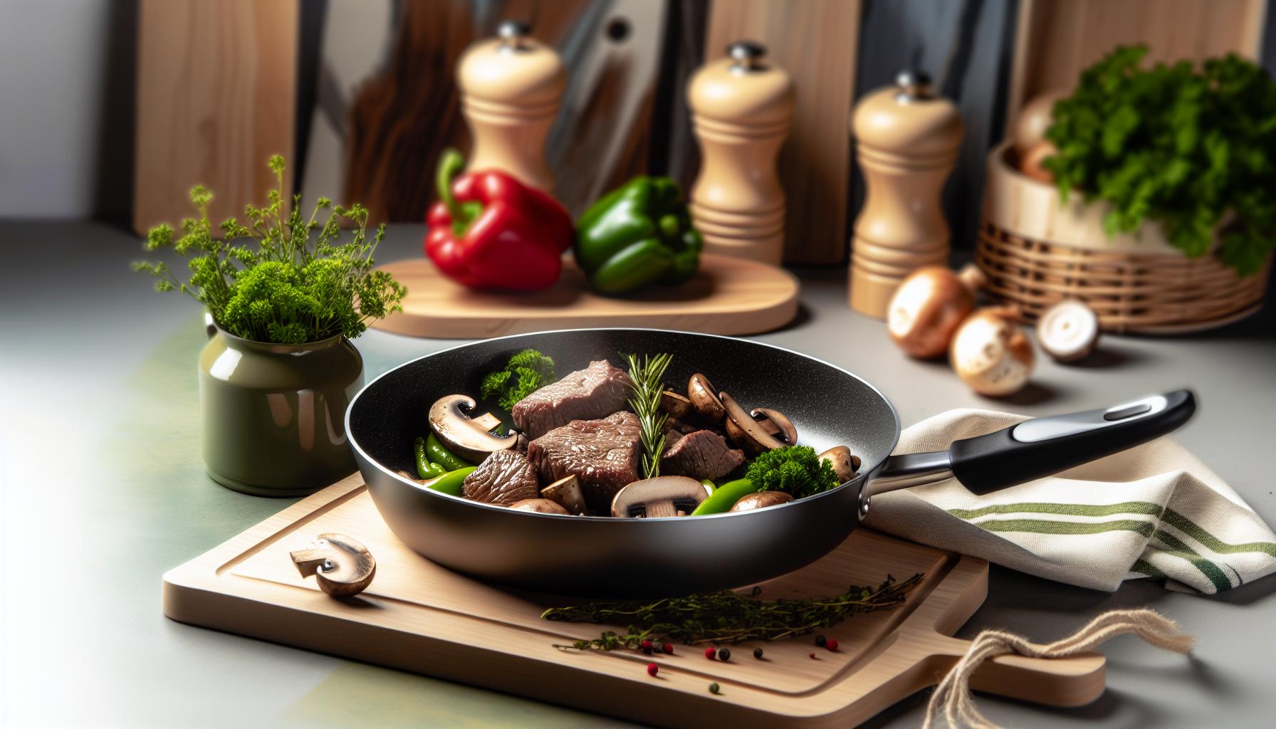 Zdravý Recept Hovezi Zampiony: Pánev Z Jedné Mísy 1 Zdravý Recept Hovezi Zampiony: Pánev Z Jedné Mísy