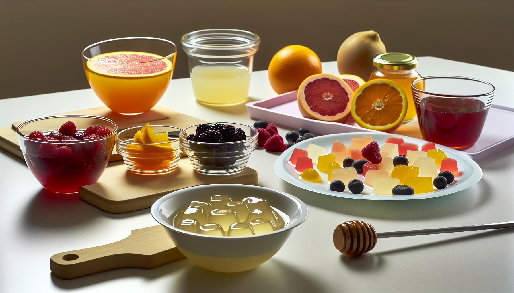 Zdravé ingredience pro domácí želé bonbóny