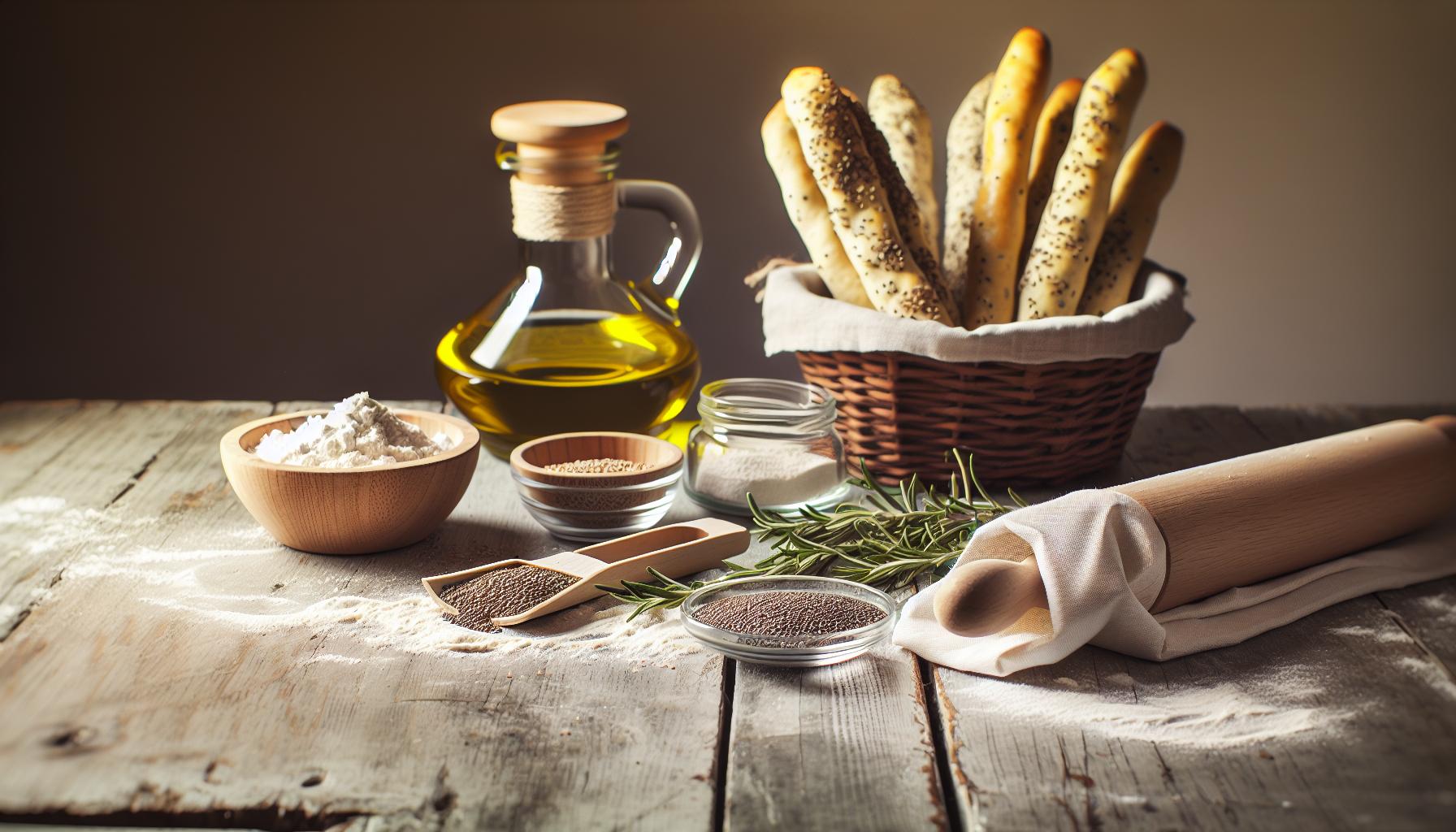 Zdravé ingredience pro slané tyčinky