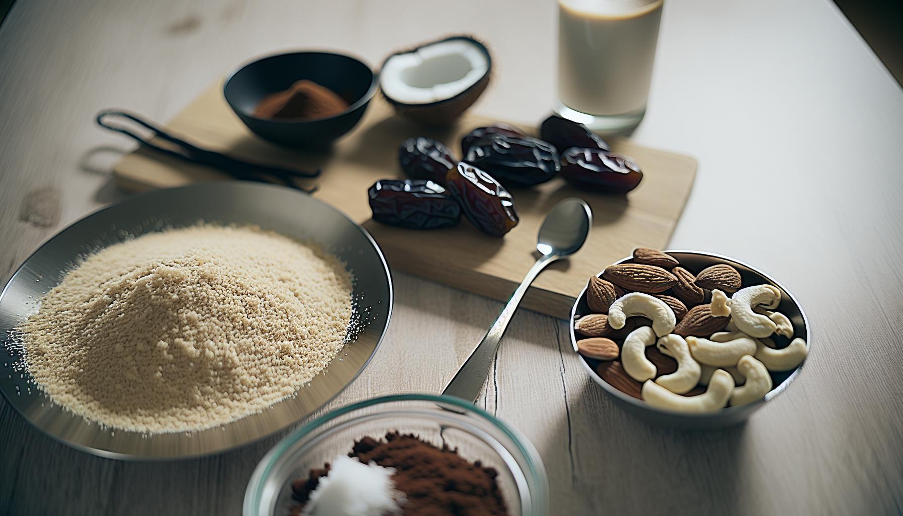 Základní ingredience pro raw tiramisu
