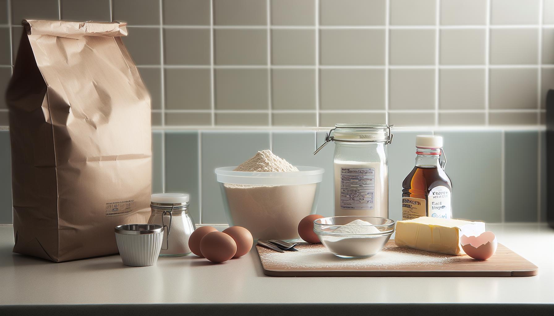 Základní ingredience pro rychlý dortík